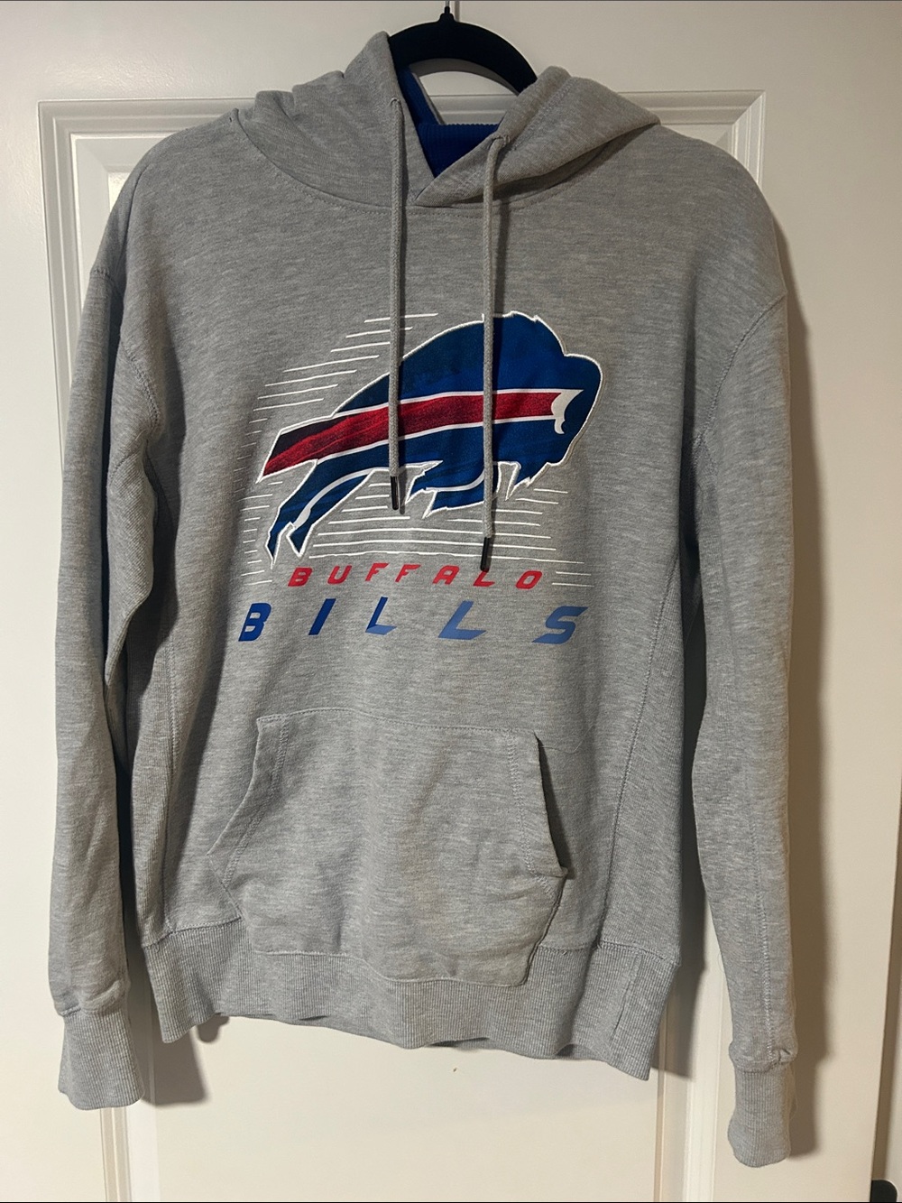 Buffalo Bills Gray Pullover Hoodie with Team Logo